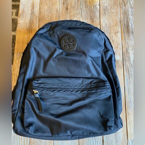 TORY BURCH Ella BLACK Nylon Backpack - Picture 2 of 8